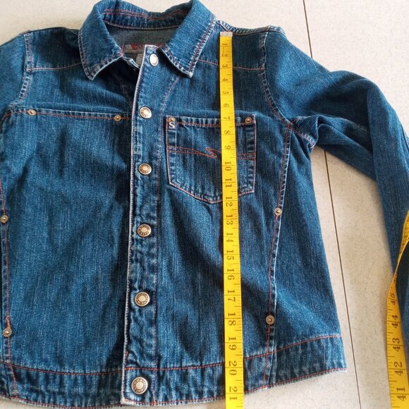Vintage Silver made in Canada slash pocket denim jacket size large runs smaller - Picture 5 of 9